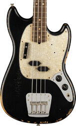 Basse électrique solid body Fender Justin Meldal-Johnsen JMJ Road Worn Mustang Bass (MEX, RW) - Black