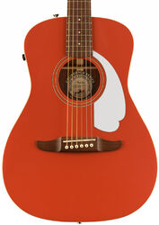 Guitare folk Fender Malibu Player 2023 - Fiesta red