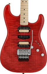 Guitare électrique forme str Fender Michiya Haruhata Stratocaster (JAP, MN) - Trans pink