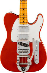 Guitare électrique forme tel Fender Stories Collection Mike Campbell Red Dog Telecaster (USA, MN) - Red Dog Red