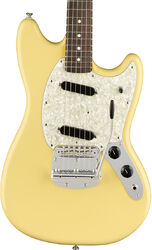 Guitare électrique double cut Fender American Performer Mustang (USA, RW) - Vintage white