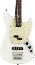 Basse électrique enfants Fender American Performer Mustang Bass (USA, RW) - Arctic white