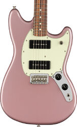Guitare électrique rétro rock Fender Player Mustang 90 (MEX, PF) - Burgundy mist metallic
