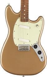 Guitare électrique rétro rock Fender Player Mustang (MEX, PF) - Firemist gold