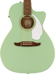Guitare folk Fender Newport Player - Surf green
