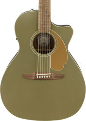 Guitare folk Fender Newporter Player (WAL) - Olive satin