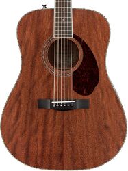 Guitare folk Fender Paramount PM-1 Standard All Mahogany Avec Etui - Natural open pore