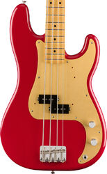 Basse électrique solid body Fender Vintera 50's Precision Bass (MEX, MN) - Dakota red