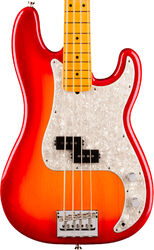 Basse électrique solid body Fender American Professional Precision Bass (USA, MN) - aged cherry burst