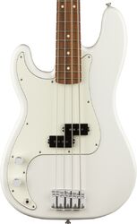Basse électrique solid body Fender Player Precision Bass Gaucher (MEX, PF) - Polar white