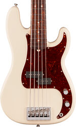 Basse électrique solid body Fender American Professional Precision Bass V (USA, RW, 5-String) - olympic white