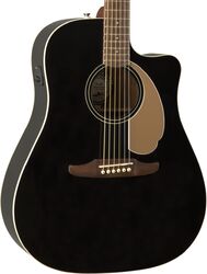 Guitare folk Fender Redondo Player - Jetty black