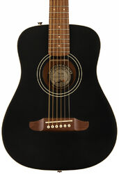 Guitare acoustique voyage Fender Redondo Mini Ltd - Black top