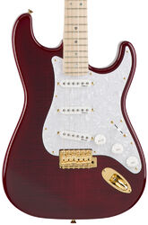 Guitare électrique forme str Fender Ritchie Kotzen Stratocaster Japan Ltd (MN) - Transparent red burst