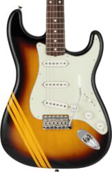 Guitare électrique forme str Fender Made in Japan Traditional 60s Stratocaster Competition (RW) - 3-Color Sunburst / Aged Natural