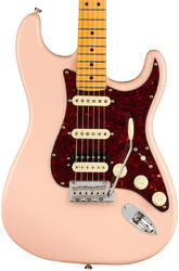 Guitare électrique forme str Fender American Professional II Stratocaster HSS Ltd (USA, MN) - Shell pink