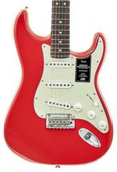 Guitare électrique forme str Fender American Professional II Stratocaster Roasted Neck Ltd (USA) - Fiesta red