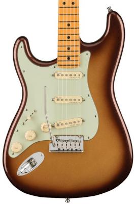 Guitare électrique solid body Fender American Ultra Stratocaster Gaucher (USA, MN) - Mocha burst