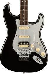 Guitare électrique forme str Fender American Ultra Luxe Stratocaster Floyd Rose HSS (USA, RW) - Mystic black