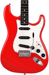 Guitare électrique forme str Fender Made in Japan Limited International Color Stratocaster - Morocco red