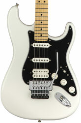Guitare électrique forme str Fender Player Stratocaster Floyd Rose (MEX, MN) - Polar white