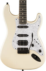 Guitare électrique forme str Fender Player Fusion Stratocaster HSS Ltd (MEX, EB) - Olympic pearl