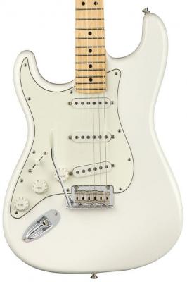 Guitare électrique solid body Fender Player Stratocaster Gaucher (MEX, MN) - Polar white