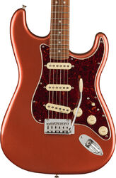 Guitare électrique forme str Fender Player Plus Stratocaster (MEX, PF) - Aged candy apple red