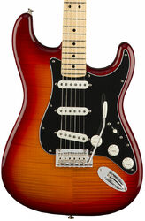 Guitare électrique forme str Fender Player Stratocaster Plus Top (MEX, MN) - Aged cherry burst