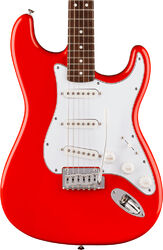 Guitare électrique forme str Fender Standard Stratocaster (LAU) - fiesta red