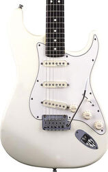 Guitare électrique forme str Fender Jeff Beck Stratocaster (USA, RW) - Olympic white