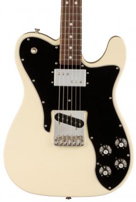 Guitare électrique solid body Fender American Vintage II 1977 Telecaster Custom (USA, RW) - Olympic white