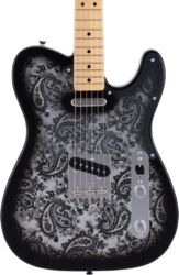 Guitare électrique forme tel Fender Made in Japan Telecaster Ltd - Black paisley