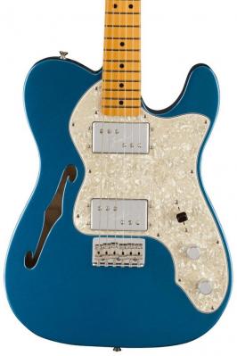 Guitare électrique solid body Fender American Vintage II 1972 Telecaster Thinline (USA, MN) - Lake placid blue