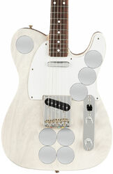 Guitare électrique forme tel Fender Telecaster Mirror Jimmy Page US RW - White blonde