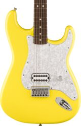 Guitare électrique forme str Fender Tom Delonge Signature Ltd (MEX, RW) - Graffiti yellow