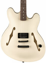 Guitare électrique 1/2 caisse Fender Tom DeLonge Starcaster - Satin Olympic White