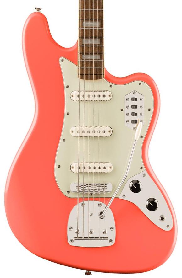 Basse électrique solid body Squier FSR Classic Vibe Bass VI Ltd - Tahitian Coral