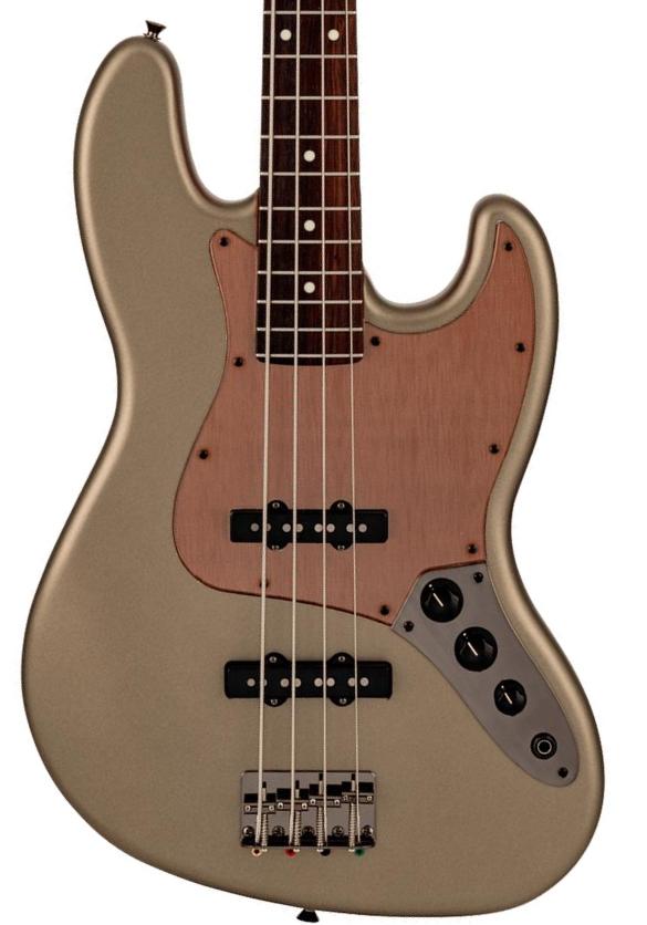 Basse électrique solid body Fender Made in Japan Hybrid II Jazz Bass Ltd - Matte Champagne Mirage