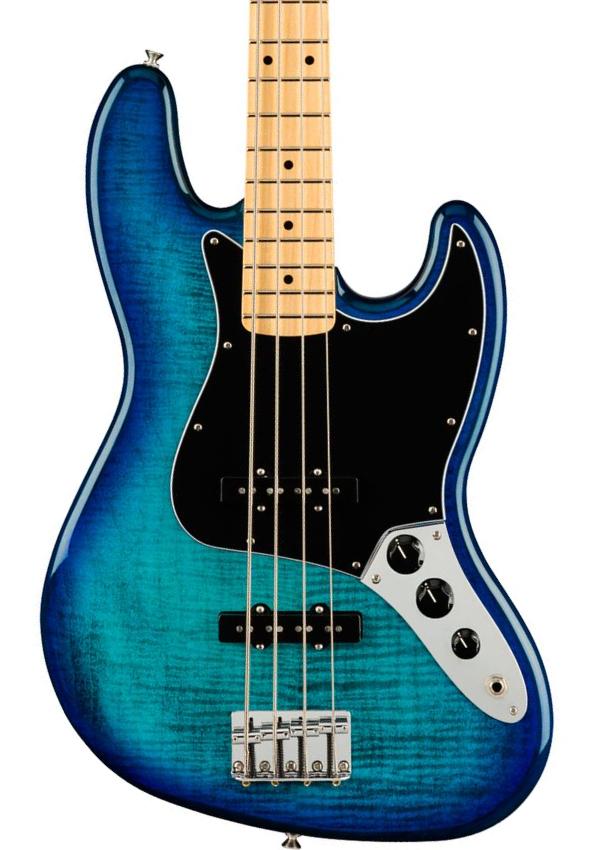 Basse électrique solid body Fender Player Jazz Bass Plus Top (MEX, MN) - Blue burst