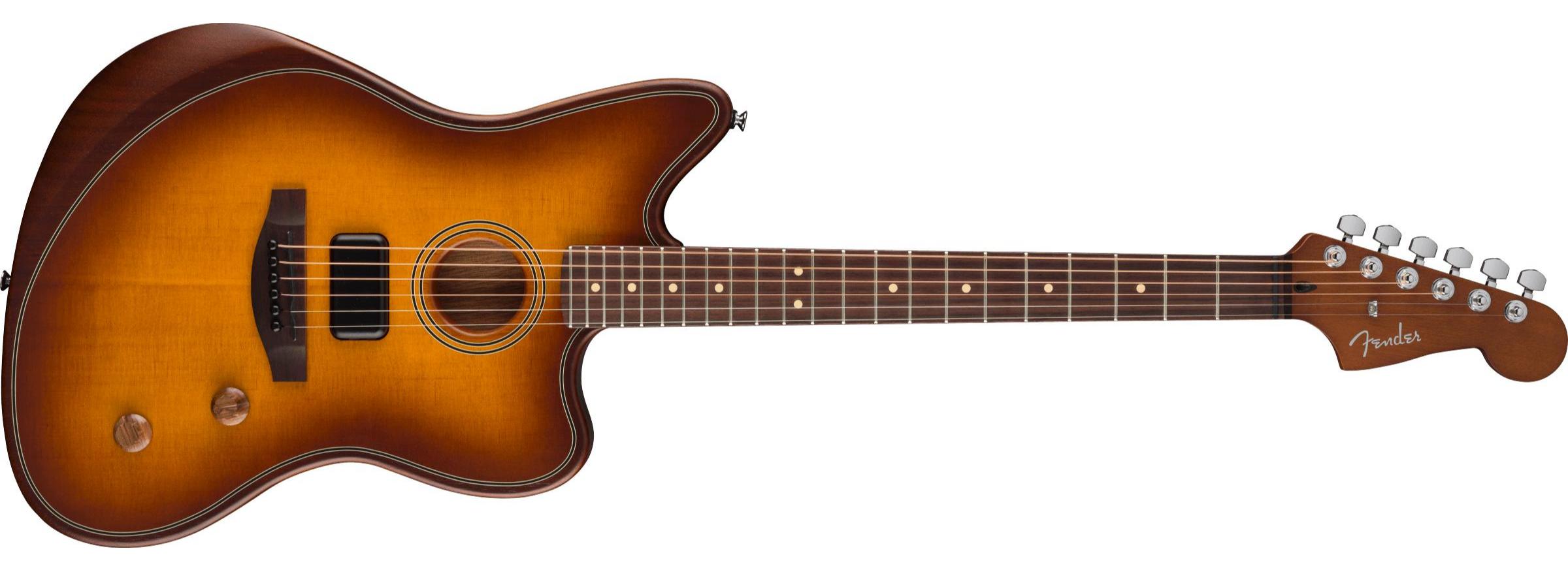 Guitare folk Fender Acoustasonic Standard Jazzmaster (RW) - Honey burst