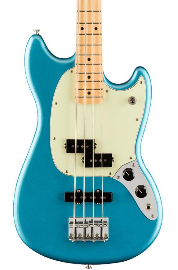 Basse électrique solid body Fender Player Mustang Bass PJ Ltd (MEX, MN) - Lake placid blue