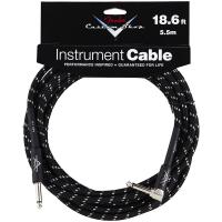 Custom Shop Instrument Cable Black Tweed - Angle 5.6m