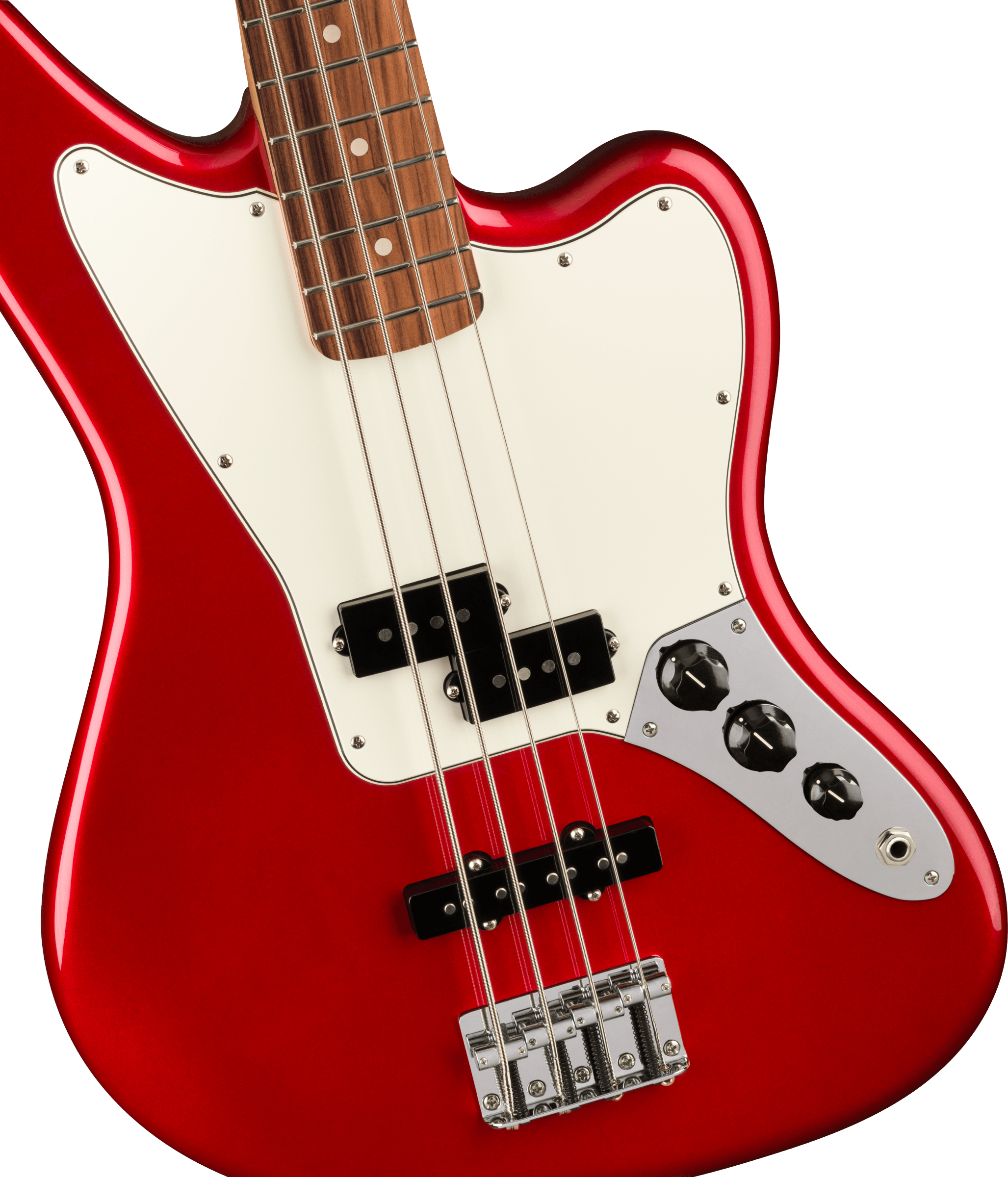Jaguar Bass Player candy apple red Basse électrique solid body Fender