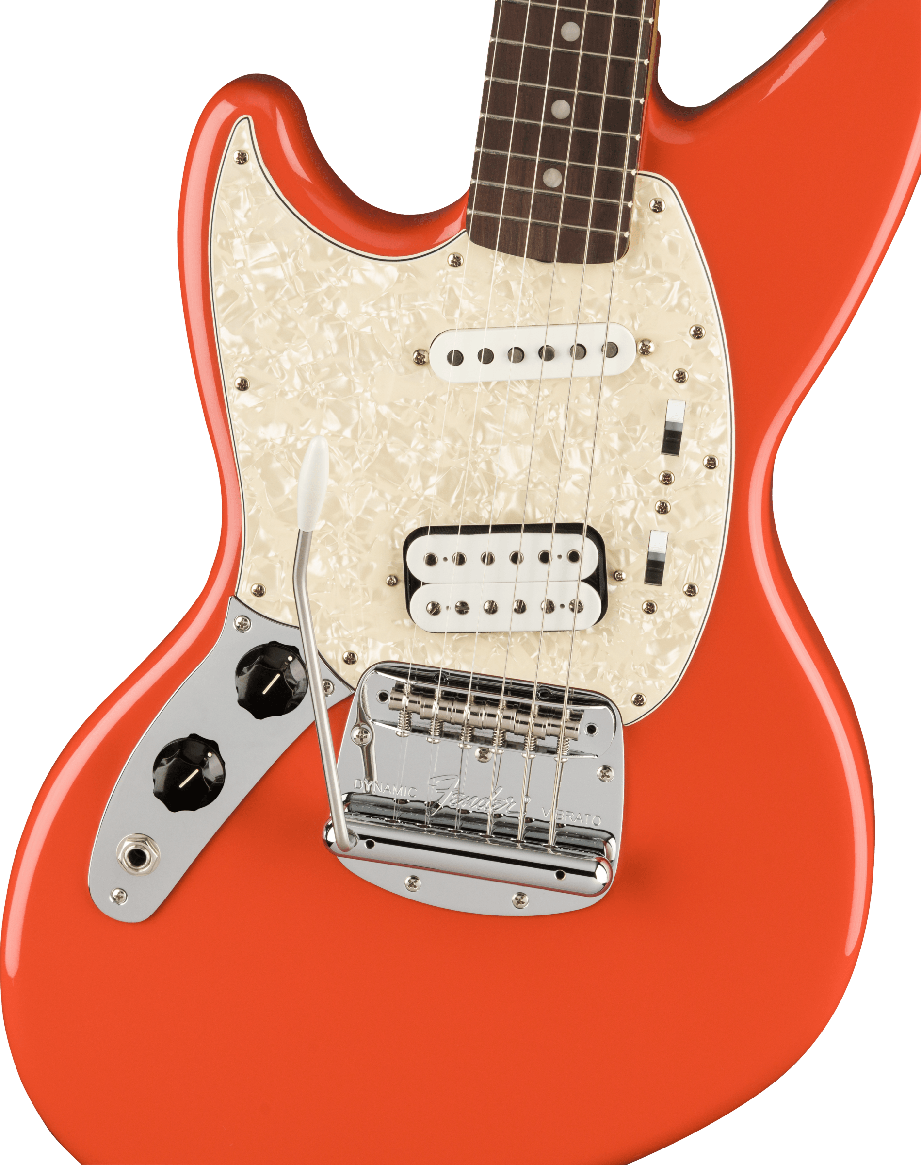 Fender Jag-stang Kurt Cobain Artist Gaucher Hs Trem Rw - Fiesta Red - Guitare Électrique Gaucher - Variation 2