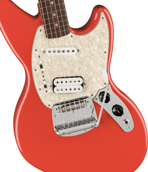 Guitare électrique solid body Fender Jag-Stang Kurt Cobain - fiesta red