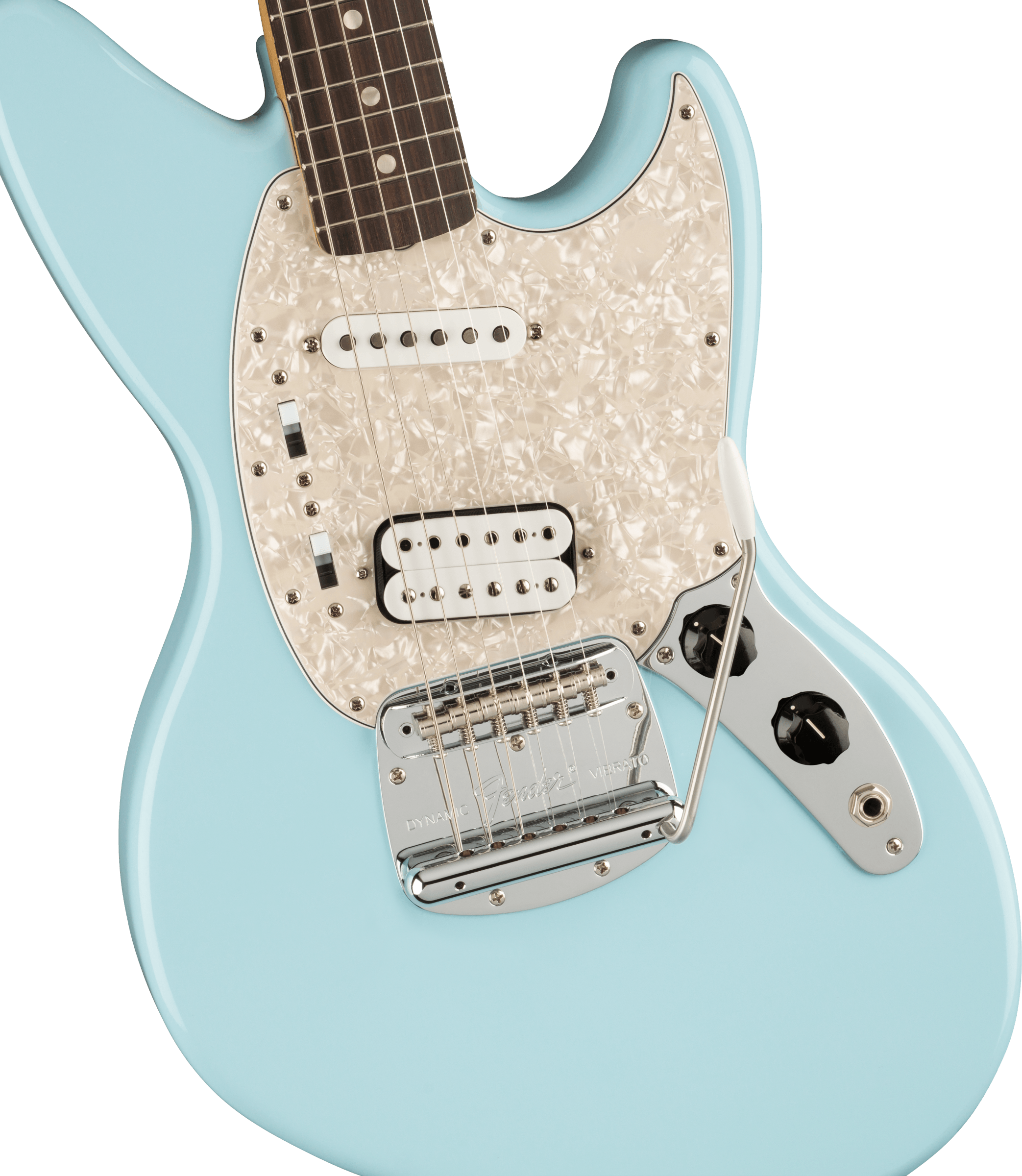 Fender Jag-stang Kurt Cobain Artist Hs Trem Rw - Sonic Blue - Guitare Électrique RÉtro Rock - Variation 2