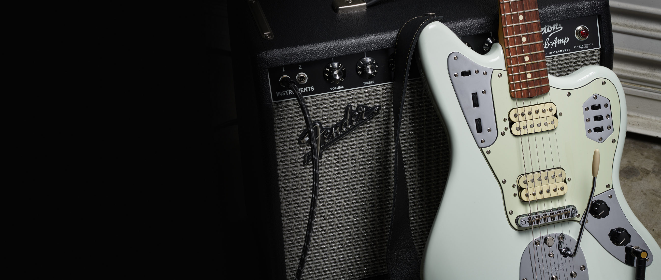 Fender Jaguar 60s Vintera Modified Hh Mex Pf - Sonic Blue - Guitare Électrique RÉtro Rock - Variation 4