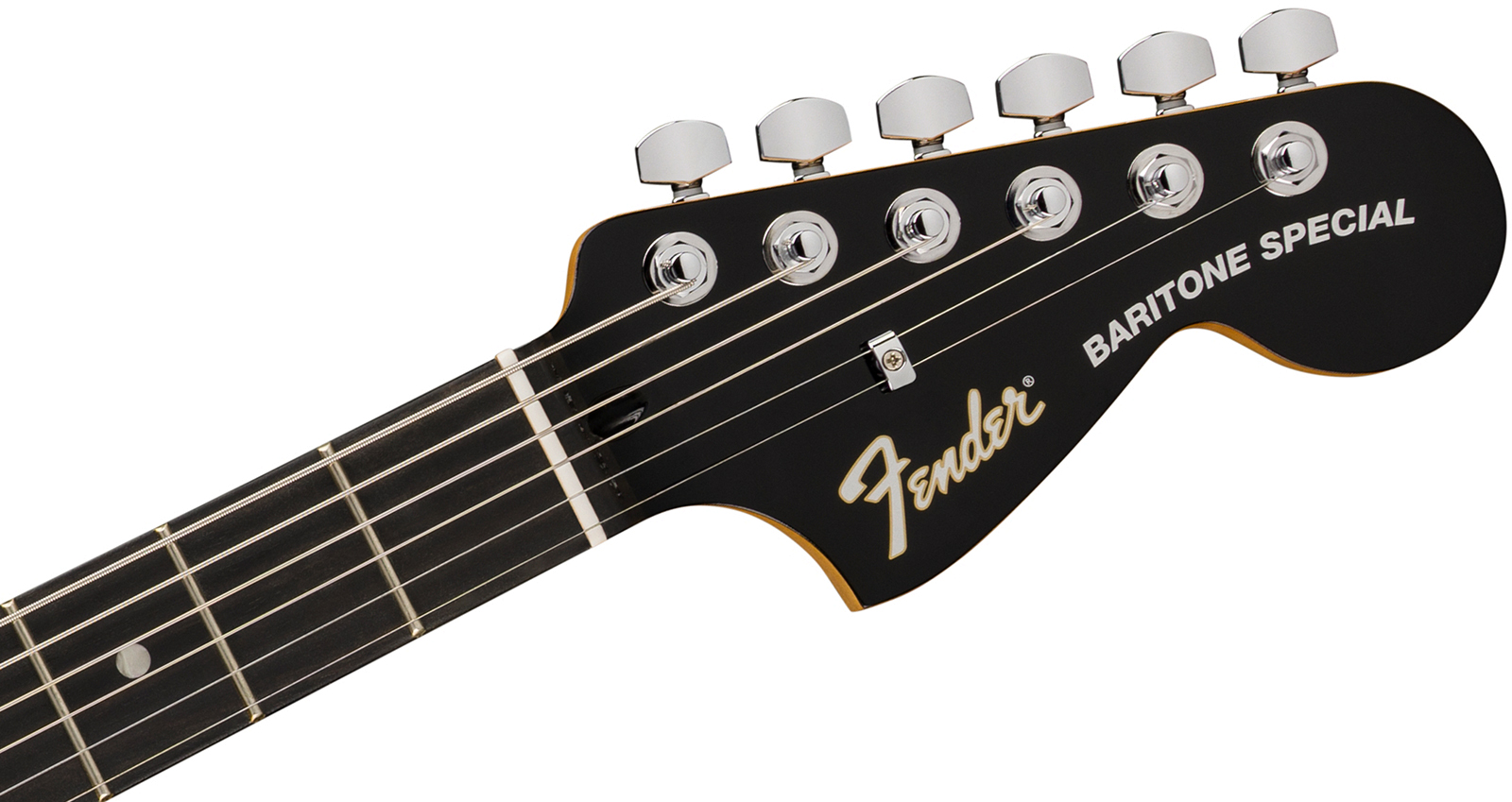 Fender Jaguar Baritone Player Fusion Ltd 2h Ht Eb - Black - Guitare Électrique Baryton - Variation 3