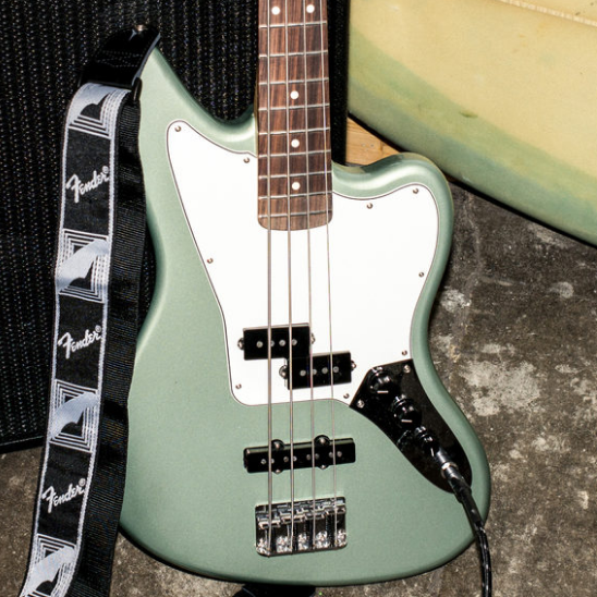 Basse électrique solid body Fender Player Jaguar Bass (MEX, PF) sage